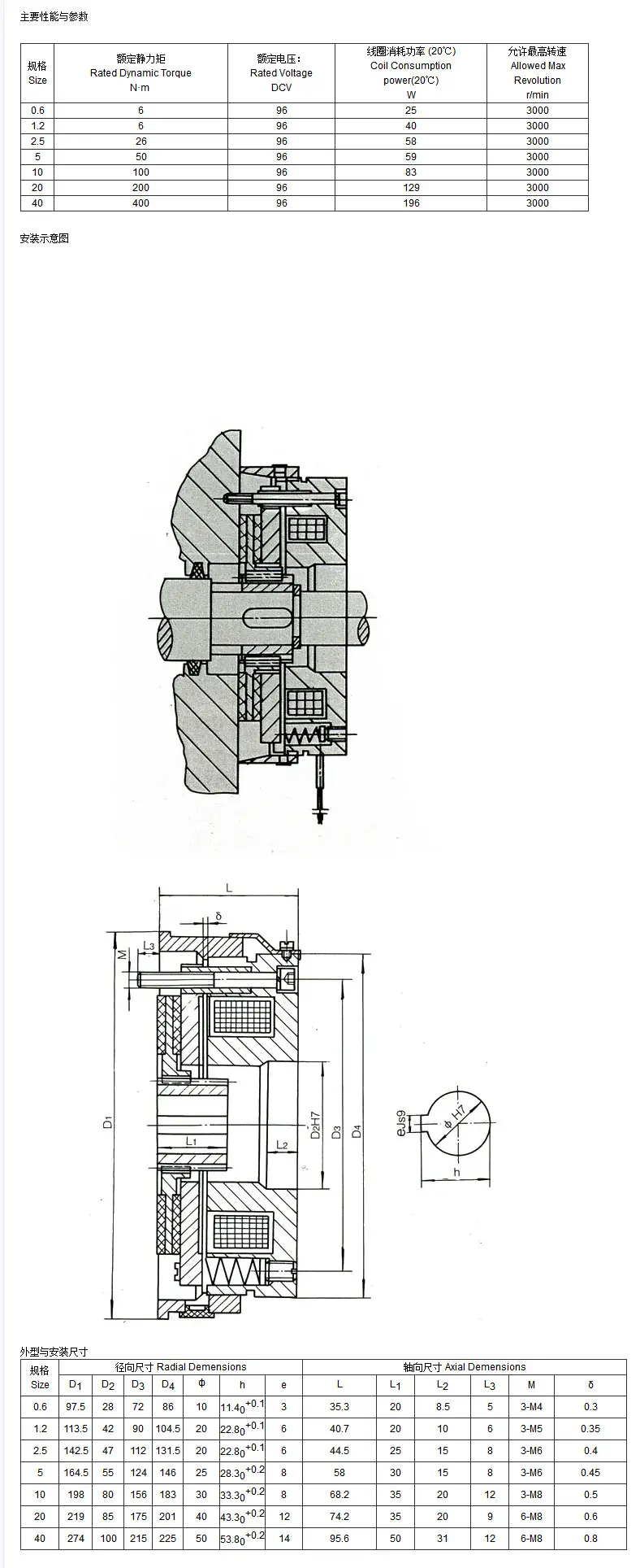 DHM4电磁失电制动器(图1)